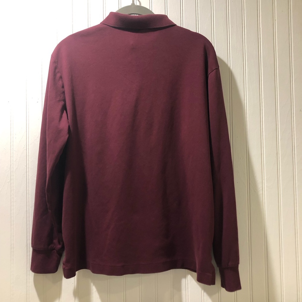 Polo by Ralph Lauren Soft Cotton Burgundy Polo Shirt - Picture 4 of 5